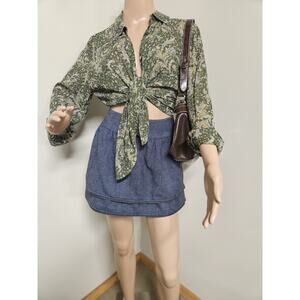 VINTAGE LIZ CLAIBORNE LIZSPORT PETITE WOMENS BLOUSE SIZE M PETITE